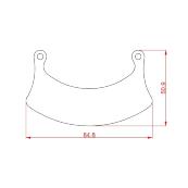 Kit de 4 plaquettes de frein EVOSKIL pour jante 6" six pistons