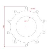 Disque de frein "Usage intensif" 140 pour jante 6" EVOSKIL