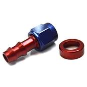 Raccord aluminium à 0° 3/4 UNF 