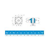 Silent bloc SC moteur 75 shores