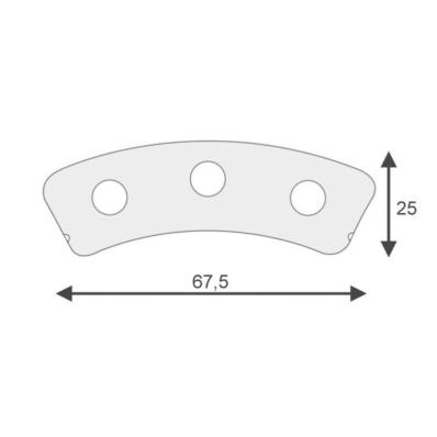 Plaquettes de frein 3 rivets MATCO (4 PCS)