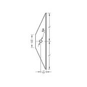 ANGLE DE CHARNIÈRE DE GOUVERNAIL S