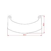 Kit de 4 plaquettes de frein EVOSKIL pour jante 8" six pistons