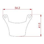 Kit de 4 plaquettes de frein EVOSKIL pour jante 6" deux pistons