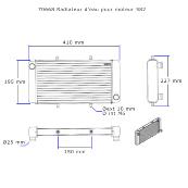 Radiateur d'eau pour moteur 582